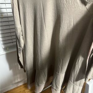 Logo by Lori Goldstein long sleeve beige shirt.